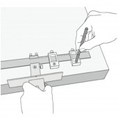 YATO yt-44130 Sablon reglabil marcare gauri , 250 mm, aluminiu