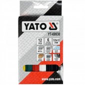 YATO YT-69930 Set 12 creioane cerate Yato YT-69930, dimensiune 120 x 12 mm, 6 culori