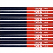 YATO YT-69940 Set 12 creioane pentru tamplarie Yato YT-69940, cap dublu rosu si albastru