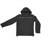 YATO YT-79554 Geaca softshell Yato YT-79554, cu gluga, rezistenta la apa 9000, marimea XXL, Negru