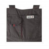 YATO yt-80290 Pantaloni de lucru cu pieptar, Dan, 7 buzunare, marime S, 270g/m2