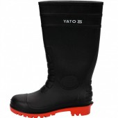 YATO YT-80884 Cizme din cauciuc cu bombeu metalic Yato YT-80884, marimea 42, S5, SRA, Negre