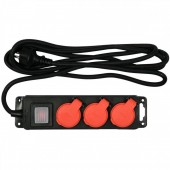YATO YT-81240 Prelungitor cu 3 locasuri, Yato YT-81240, lungime cablu 3m, max 3500W, cu impamantare, IP44