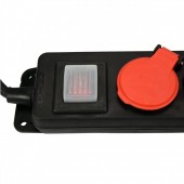 YATO YT-81242 Prelungitor cu 5 locasuri, Yato YT-81242, lungime cablu 3m, max 3500W, cu impamantare, IP44