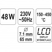 YATO YT-82455/ Statie de lipit cu afisaj digital 48W, Yato YT-82455