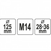 YATO YT-82994 Sistem aspirare praf si aparatoare Yato YT-82994, 115/125 mm, pentru polizor unghiular